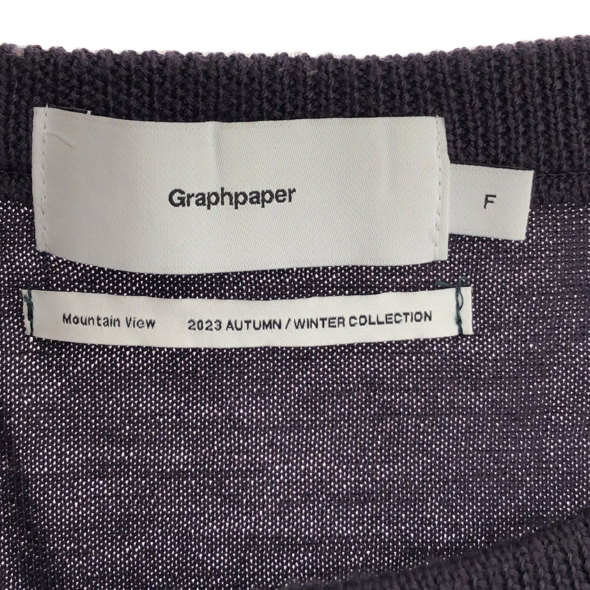 Graphpaper / グラフペーパー | 2023AW | High Gauge Knit Oversized Crew Neck ウール ハイゲージ オーバーサイズ クルーネックニット | F | メンズ
