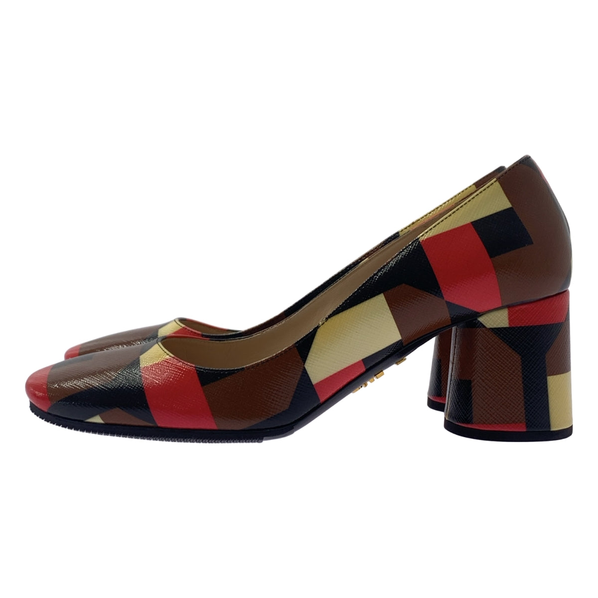 PRADA | 幾何粗跟高跟鞋 | 35 1/2 | 女款