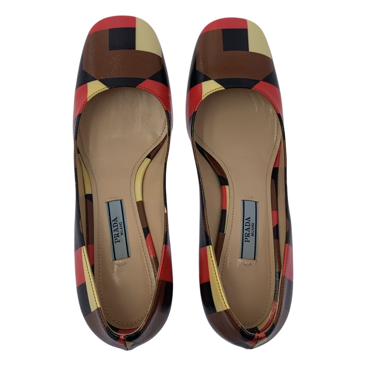 PRADA | 幾何粗跟高跟鞋 | 35 1/2 | 多色 | 女款