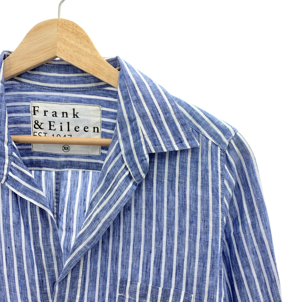 Frank &amp; Eileen / 프랭크 앤 아이린 | 린넨 스트라이프 셔츠 | XS | 여성