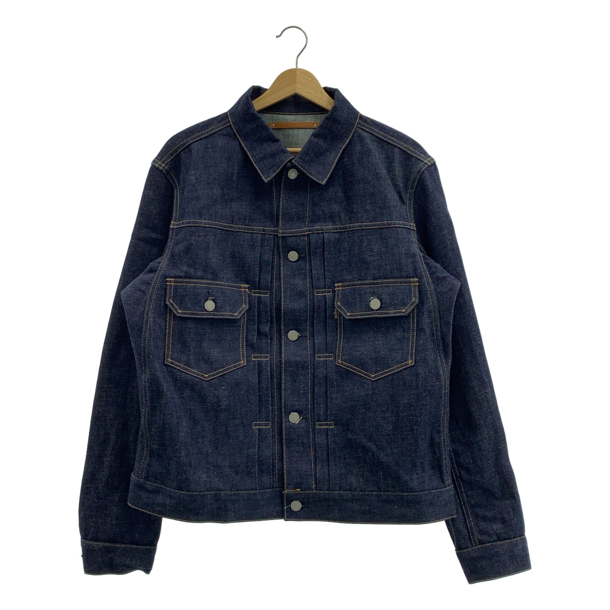 scye basics | 鑲邊牛仔外套 | 海軍藍鑲邊牛仔卡車司機外套 | 尺寸 38 | 男款