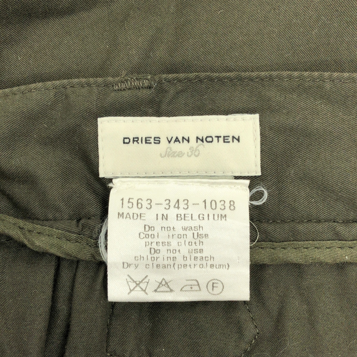 DRIES VAN NOTEN | Cotton wide pants | Size 36 | Women's