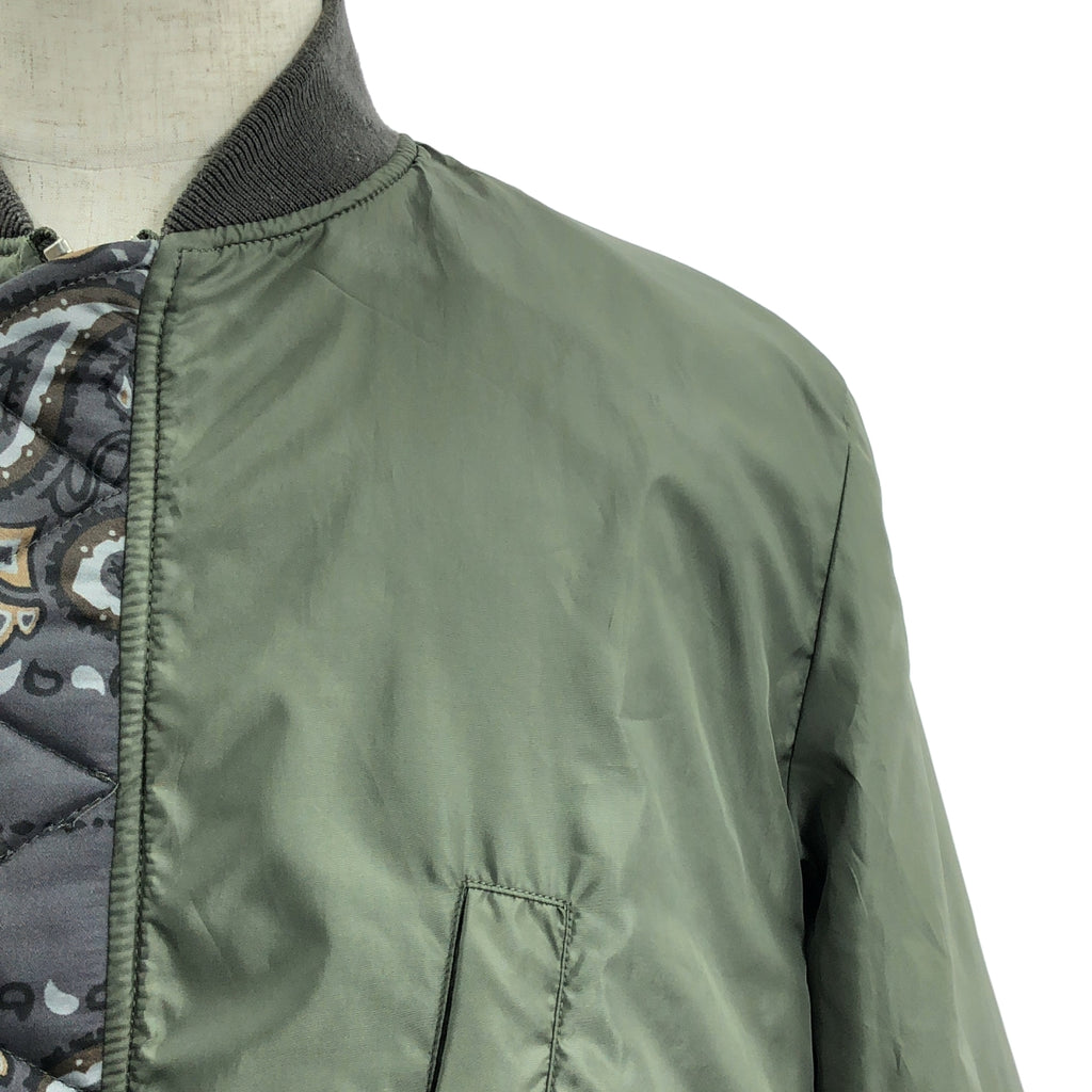 sacai / サカイ | Bandana Blouson MA-1 / 総柄 フライトジャケット ボンバー ブルゾン | 1 | グレー | メンズ