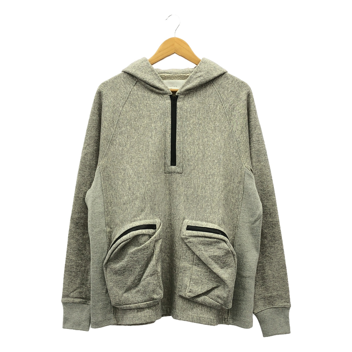 【新品】  prasthana / プラスターナ | allweather sweat half zip hoodie | S | グレー | メンズ