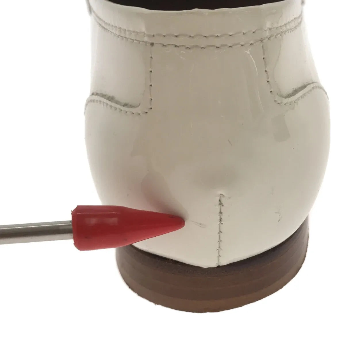 Luca Grossi / ルカグロッシ | フリンジ エナメル ローファー | 34 1/2 | ホワイト | レディース