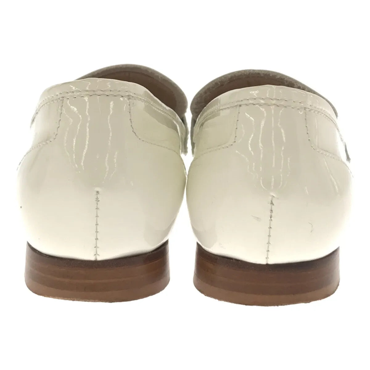 Luca Grossi / ルカグロッシ | フリンジ エナメル ローファー | 34 1/2 | ホワイト | レディース