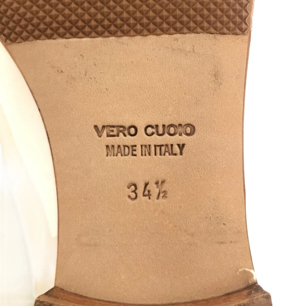 Luca Grossi / ルカグロッシ | フリンジ エナメル ローファー | 34 1/2 | ホワイト | レディース