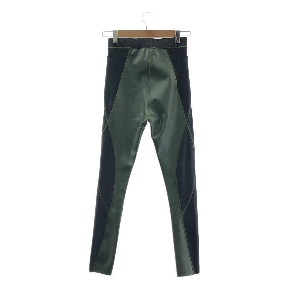 sacai / サカイ | フェイクレザー レギンス パンツ | 1 | ブラック/カーキ | レディース