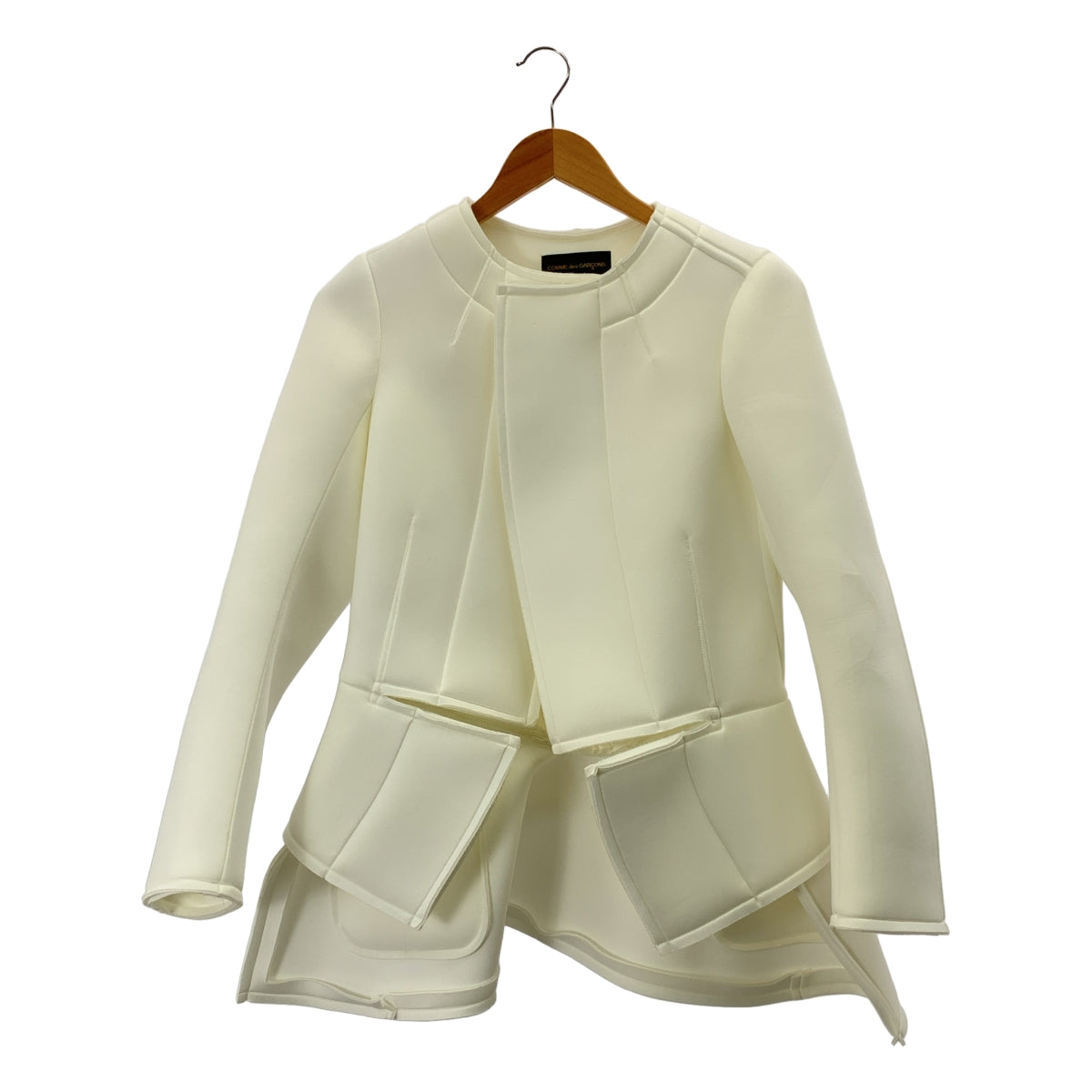 COMME des GARCONS / コムデギャルソン | 2020AW | ノーカラー カットオフ ボリュームジャケット | XS | レディース