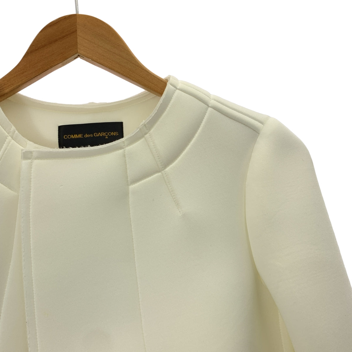 COMME des GARCONS / コムデギャルソン | 2020AW | ノーカラー カットオフ ボリュームジャケット | XS | レディース