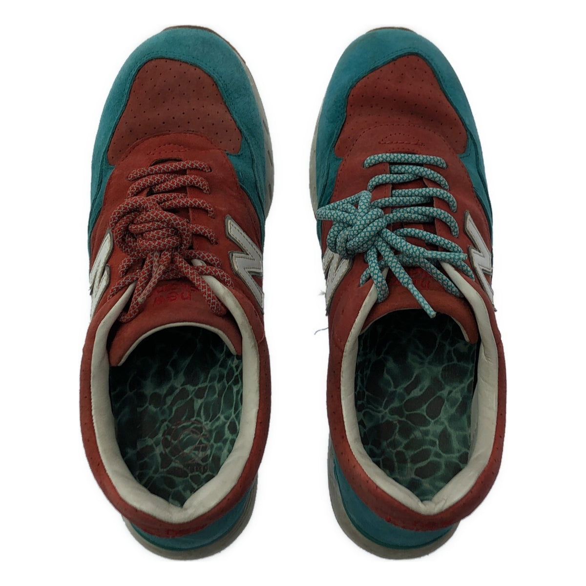 New Balance / 뉴 밸런스 | 496 Concepts Regatta 운동화 | 28 | Red/Turquoise | 남성