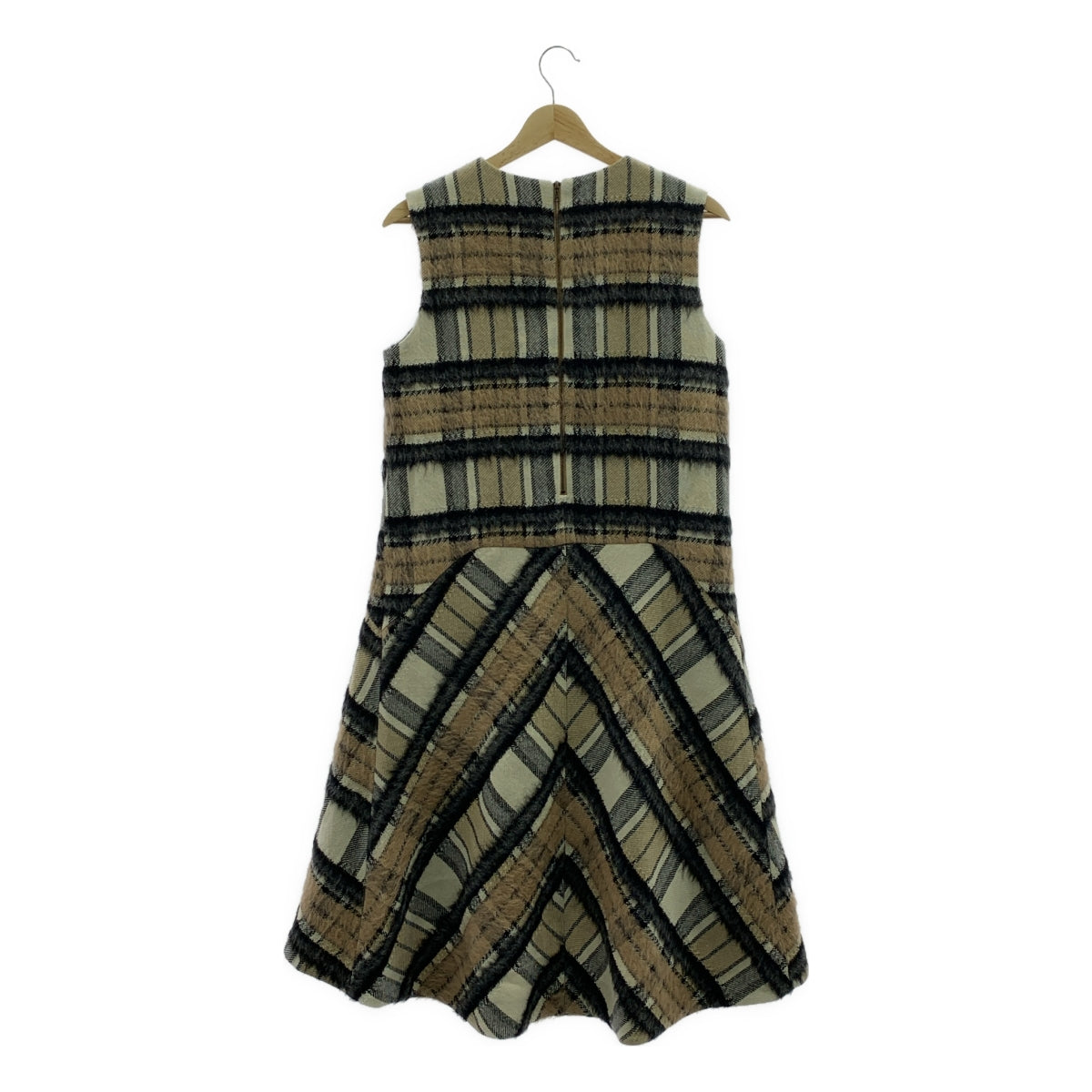 ADORE / アドーア | ウール アルパカ チェック ワンピース | 38 | レディース