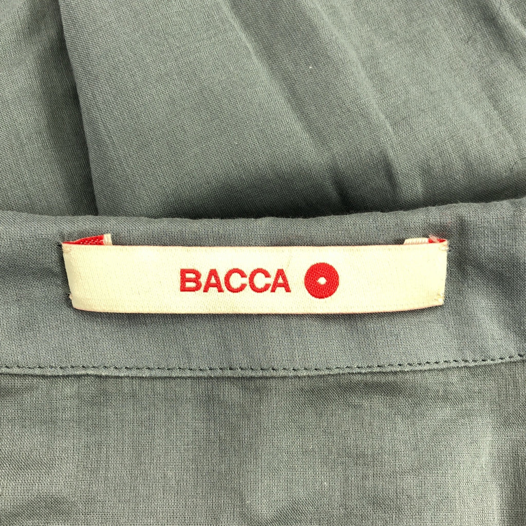 BACCA | 棉質巴里紗荷葉邊領襯衫 | 36碼 | 灰色 | 女款