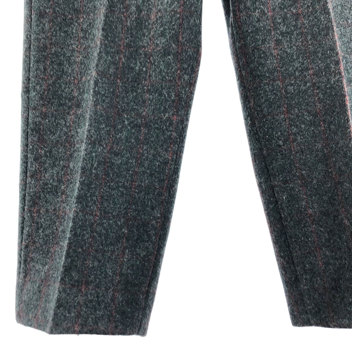 LL BEAN | 1970 年代復古格紋羊毛背帶褲 | 38 碼 | 灰色 | 男款