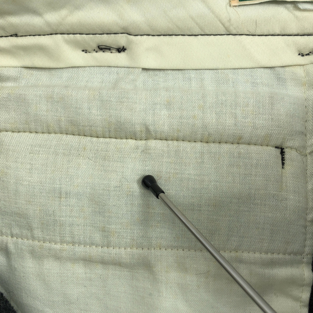 L.L.BEAN / エルエルビーン | 1970s ヴィンテージ サスペンダーボタン付 チェック ウールパンツ | 38 | グレー | メンズ