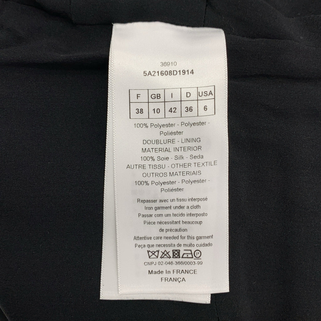 【미품】 Christian Dior / 크리스챤 디올 | 플라워 레이스 백 Zip 민소매 드레스 원피스 / 총 안감 | 38 | 블랙 / 네이비 | 여성