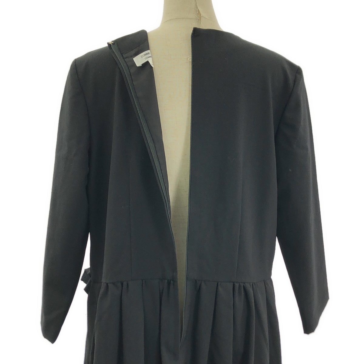 COMME des GARCONS | 巴黎時裝週2021 秋冬 |羊毛 3D 緞帶套頭洋裝 | SHOPBOP L 號 |女性的