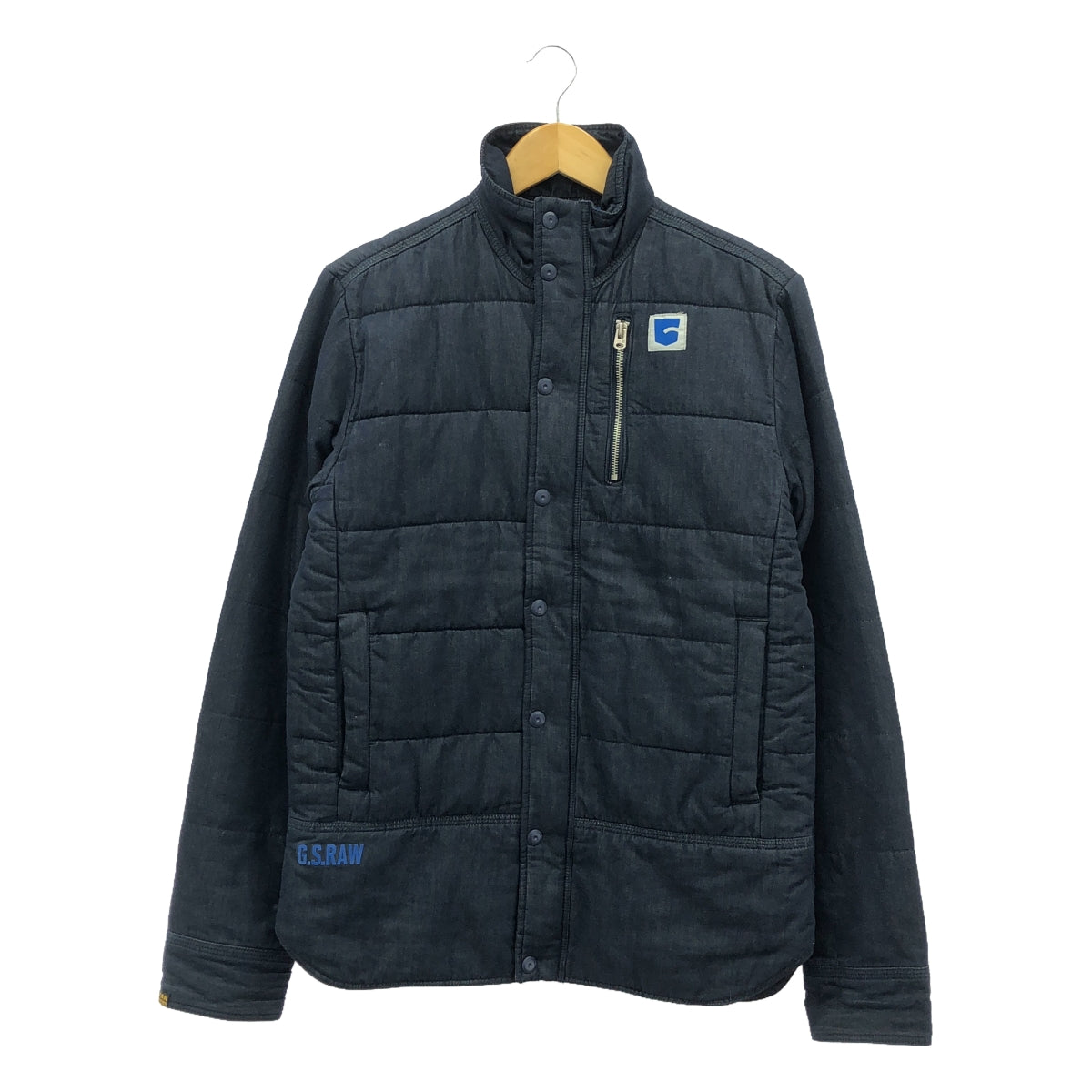 G-STAR RAW / ジースターロー | S.O.PARK QUILTED OVERSHIRT L/S / デニムライク キルティング シャツ ジャケット | M | メンズ