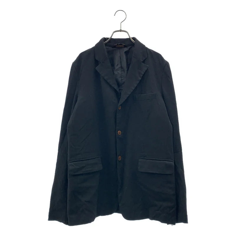 BLACK COMME des GARCONS / ブラックコムデギャルソン | 製品加工 ジップスリーブ テーラードジャケット | L | メンズ