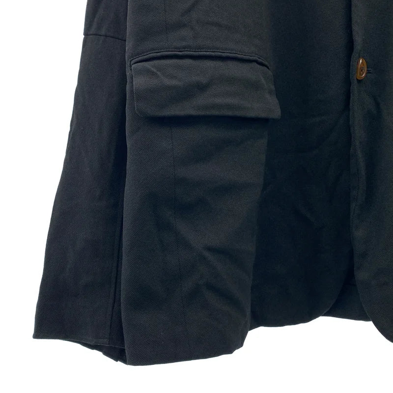 BLACK COMME des GARCONS / ブラックコムデギャルソン | 製品加工 ジップスリーブ テーラードジャケット | L | メンズ