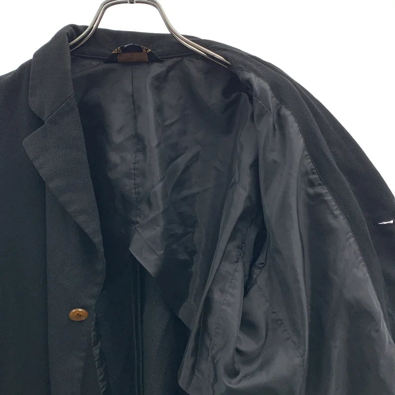 BLACK COMME des GARCONS / ブラックコムデギャルソン | 製品加工 ジップスリーブ テーラードジャケット | L | メンズ