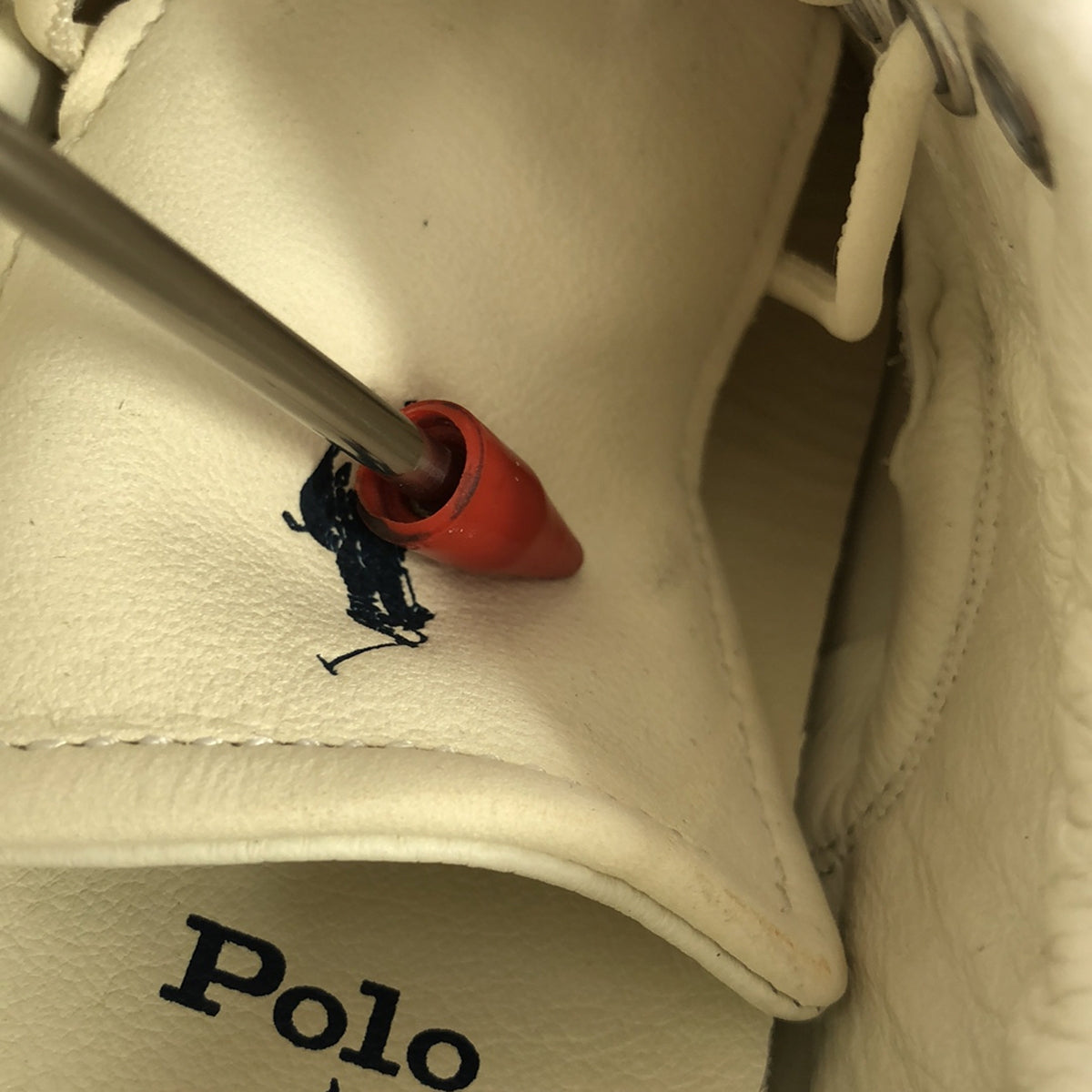 POLO RALPH LAUREN / 폴로랄프로렌 | 다른 소재 가죽 전환 보아 로우 컷 운동화 | US7 |