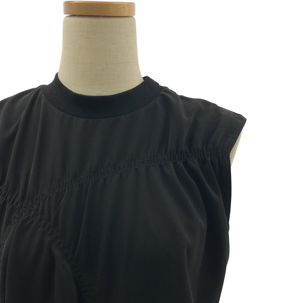 MANOF / マノフ | CIRCLE SHIRRING ONE PIECE シャーリング ワンピース | S | レディース