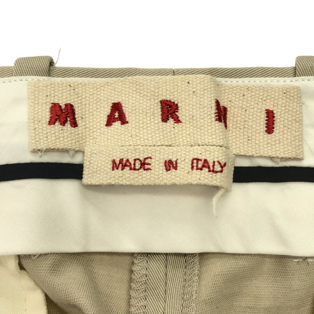 MARNI / 마르니 | 2022SS | 코튼 슬랙스 팬츠 | 40 | 여성