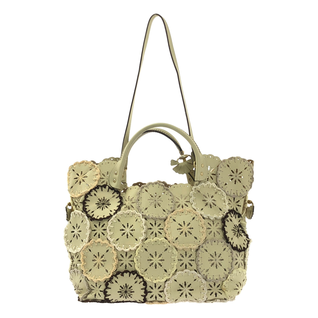 JAMIN PUECH / 자만 피에쉬 | 가죽 장식 핸드 토트 백 |