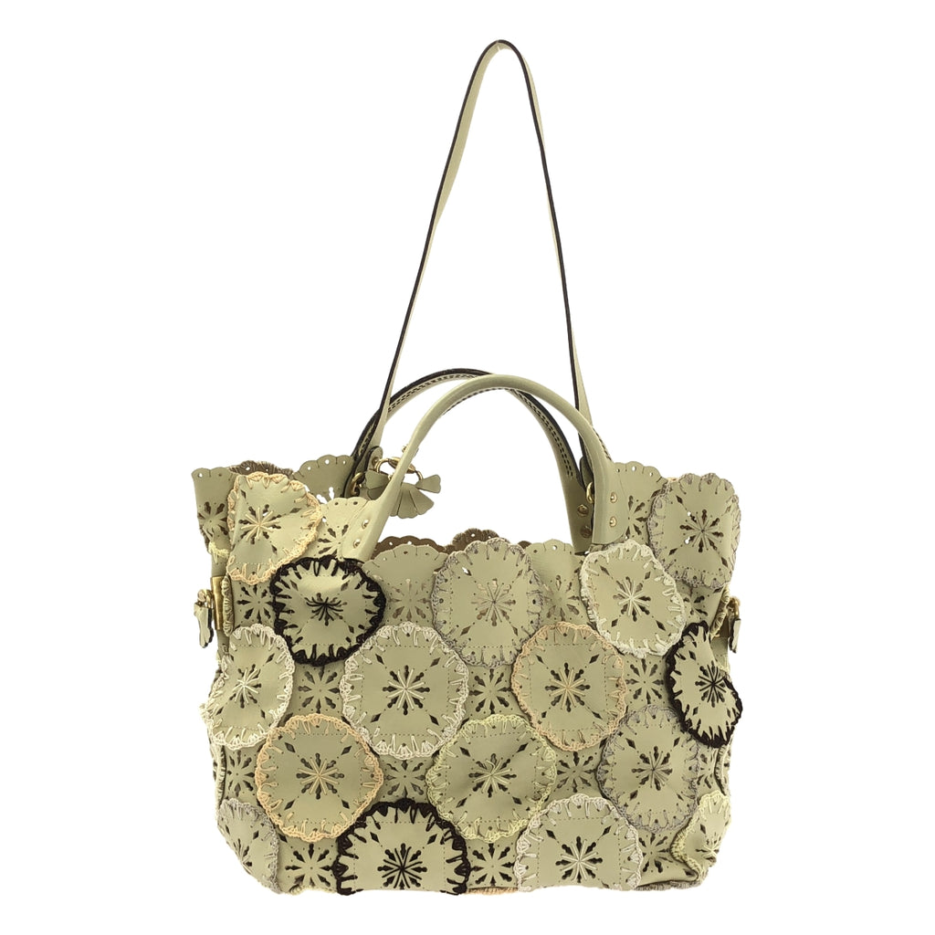 JAMIN PUECH / 자만 피에쉬 | 가죽 장식 핸드 토트 백 |