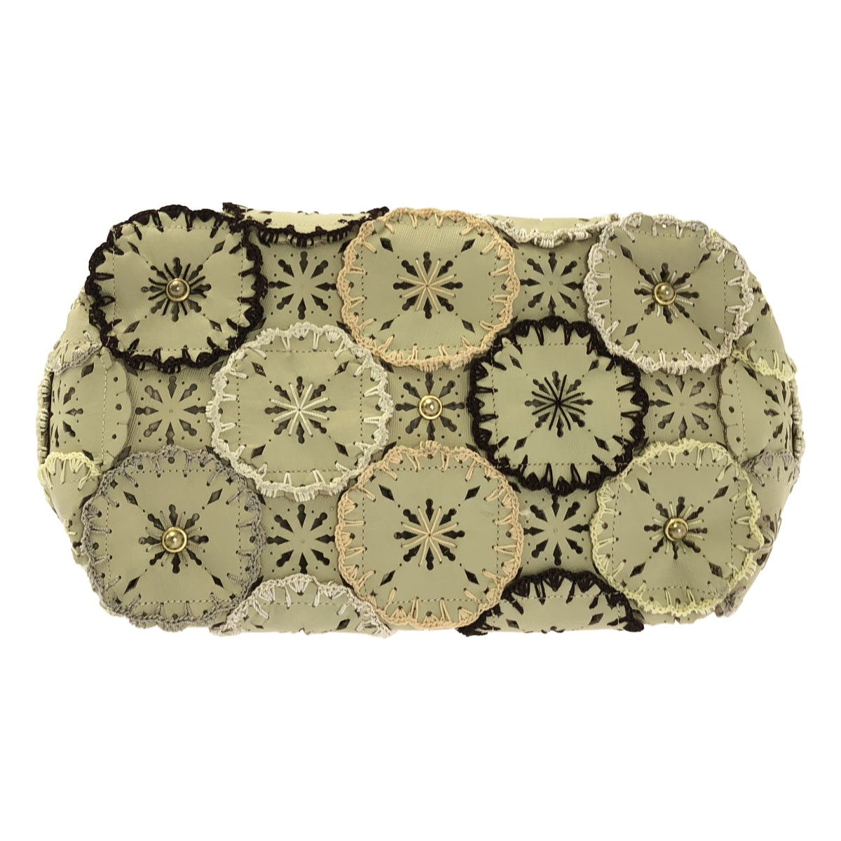 JAMIN PUECH / 자만 피에쉬 | 가죽 장식 핸드 토트 백 |