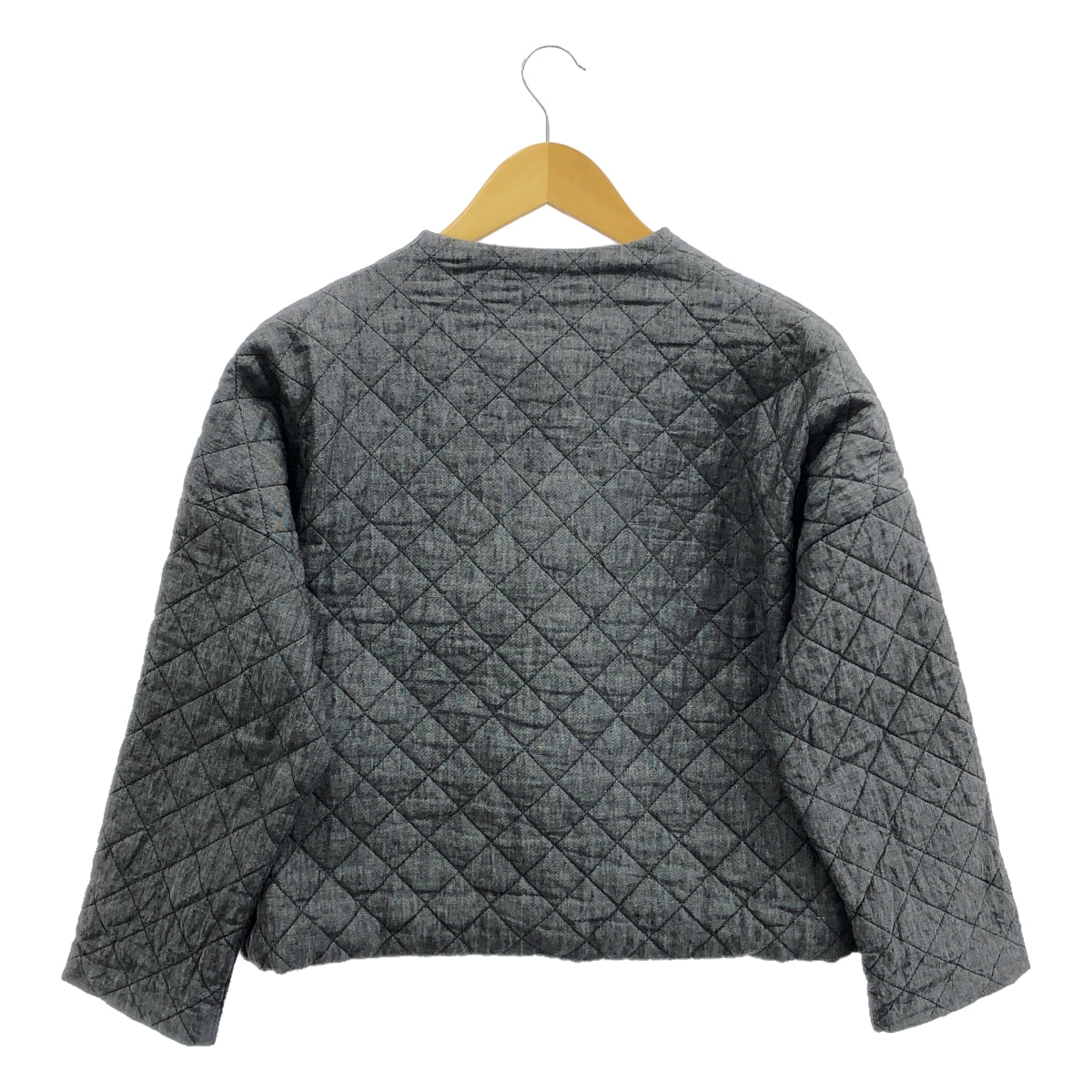 Gauze# / Gauze | French linen quilted HAORI jacket | Gray | Women's