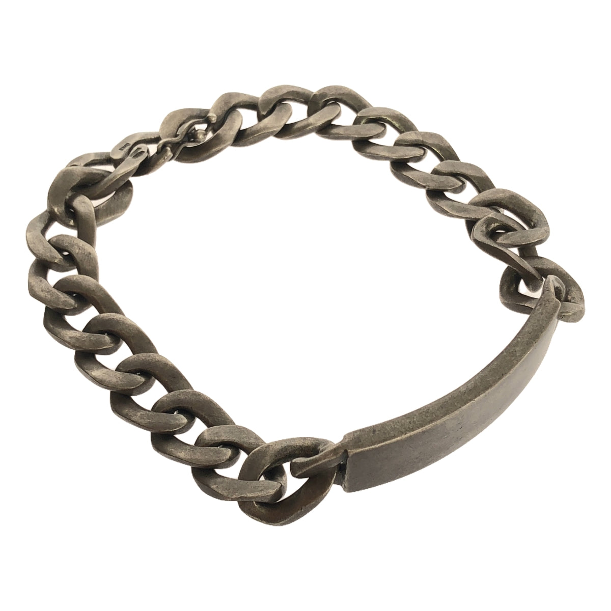 [Good Condition] Maison Margiela | 2022AW | ID bracelet / 925 silver chain bracelet | 07 | Silver | Men's