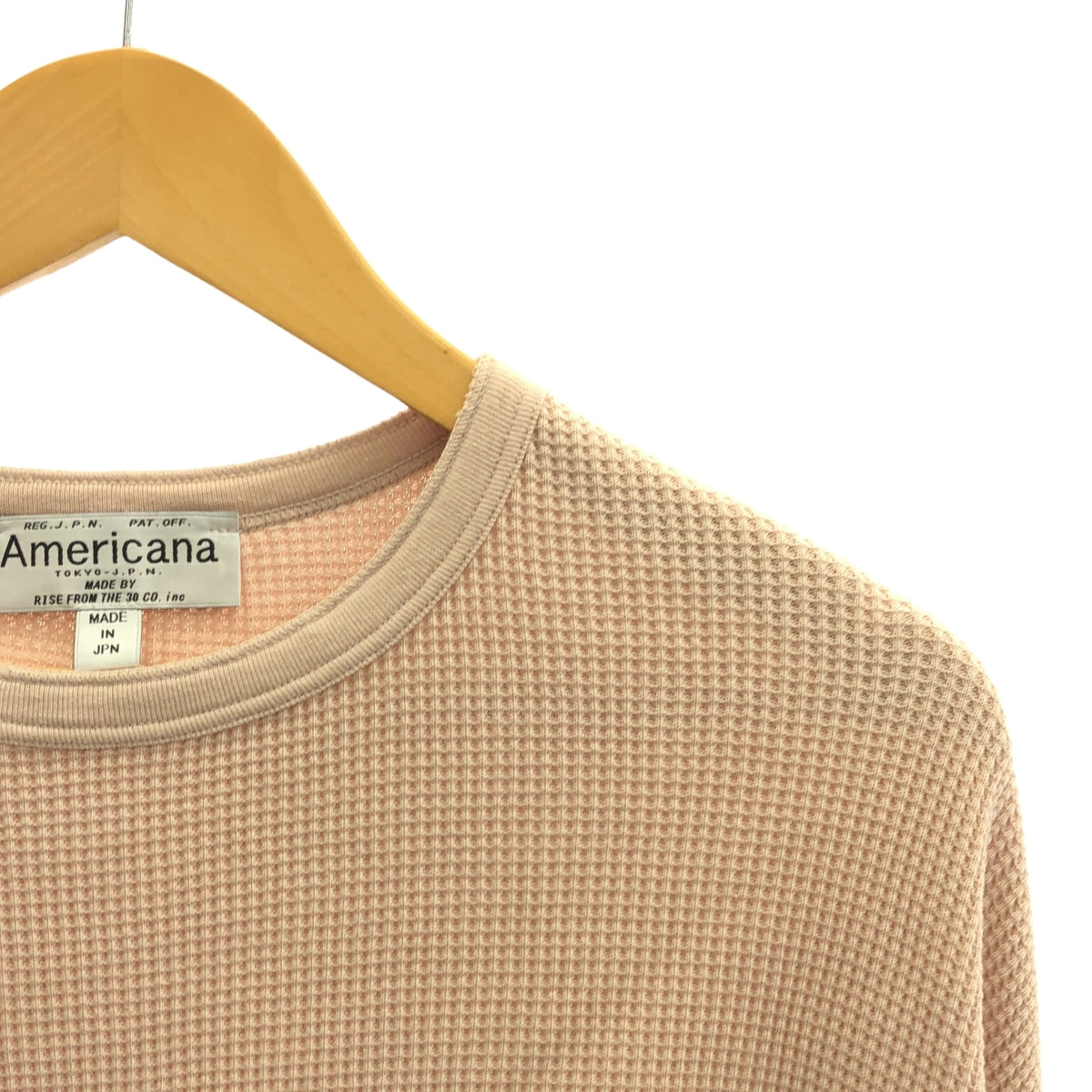 Deuxieme Classe / 두지엠 클래스 | 【AMERICANA / 아메리카나】 서멀 오버컷 톱 | F | 핑크 | 여성