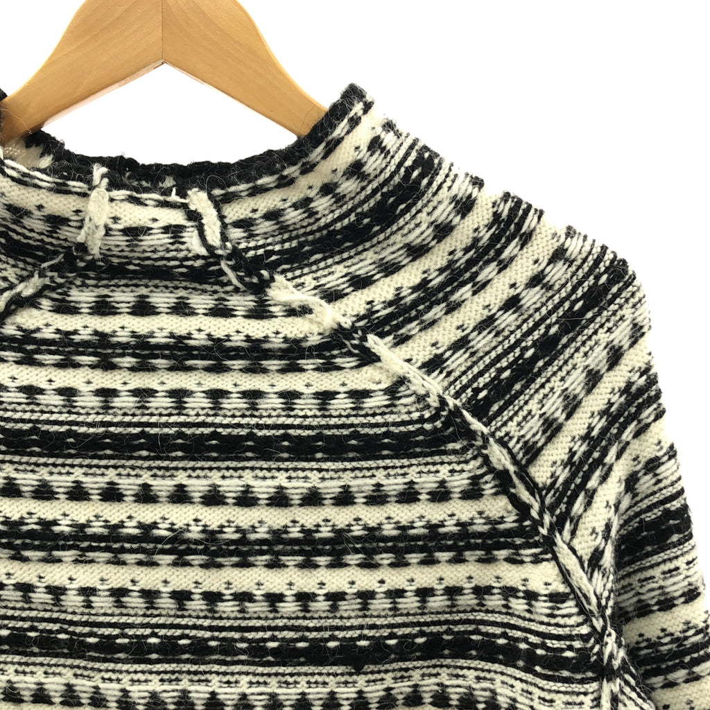 MM6 Maison Margiela / 엠엠 식스 메종 마르젤라 | 2021AW | INSIDE OUT / REVERSED 알파카 혼합 인사이드 아웃 니트 | S |