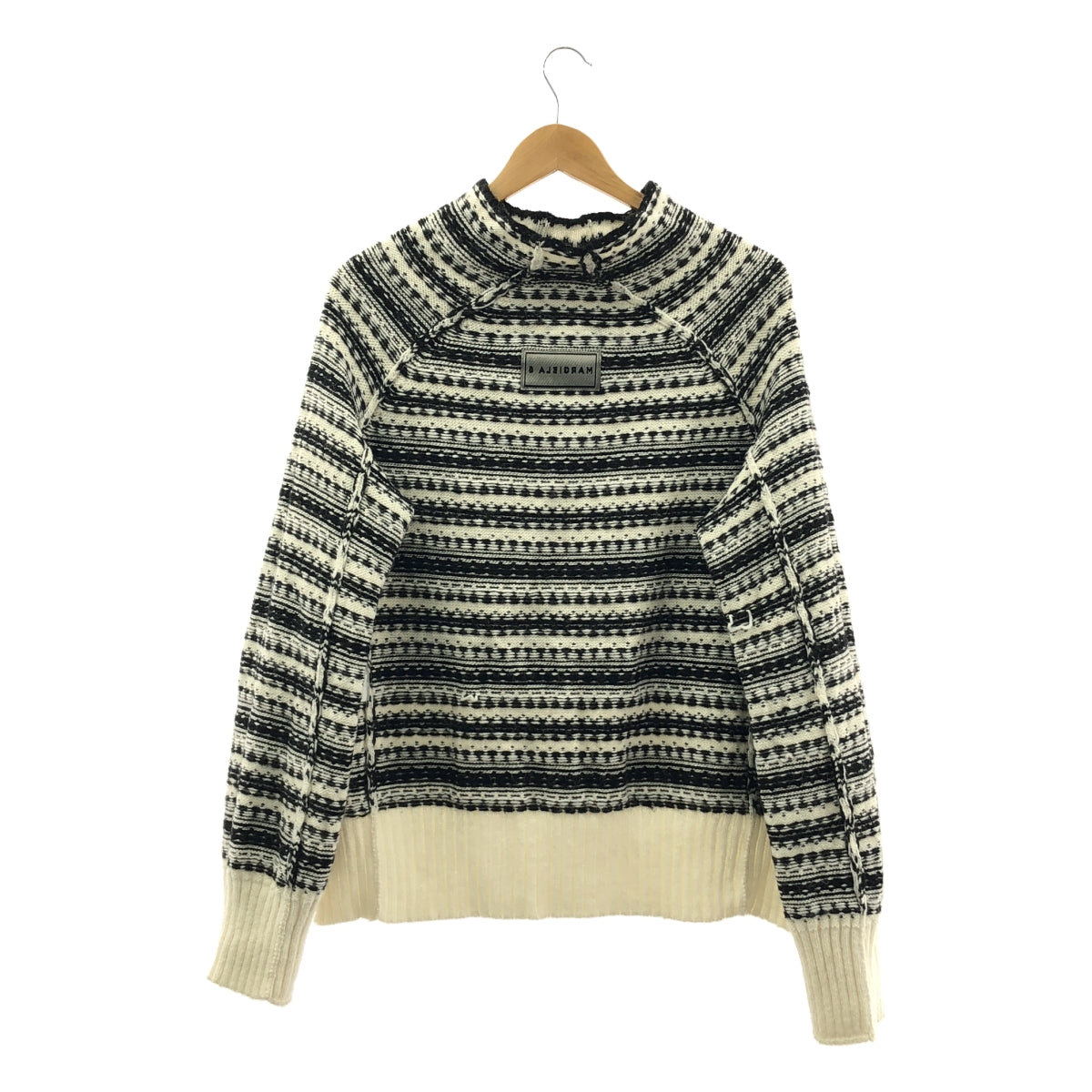 MM6 Maison Margiela / 엠엠 식스 메종 마르젤라 | 2021AW | INSIDE OUT / REVERSED 알파카 혼합 인사이드 아웃 니트 | S |