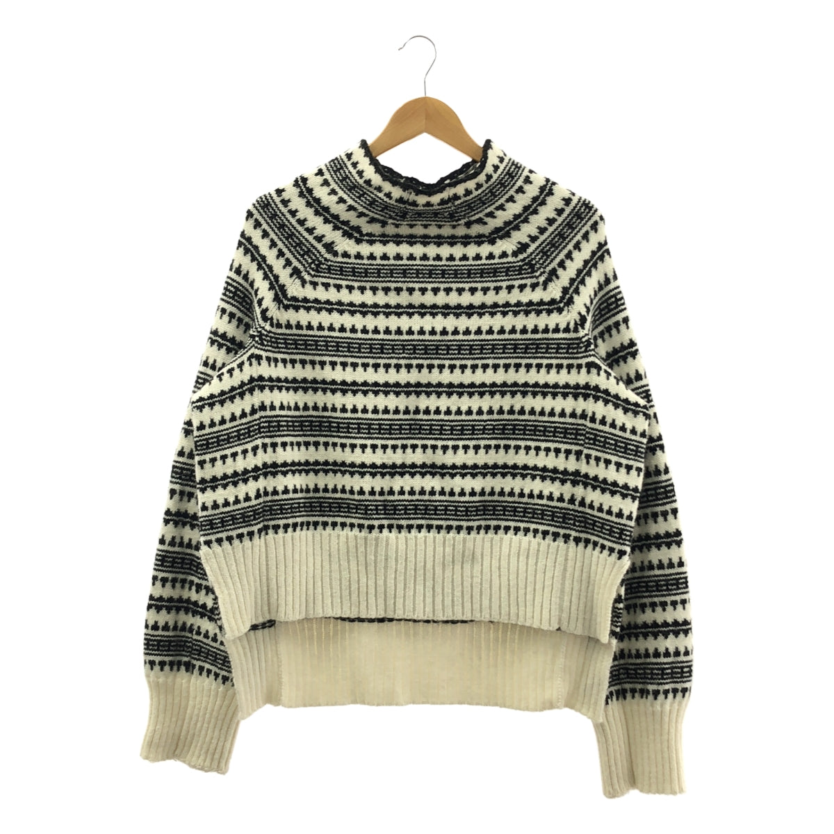 MM6 Maison Margiela / 엠엠 식스 메종 마르젤라 | 2021AW | INSIDE OUT / REVERSED 알파카 혼합 인사이드 아웃 니트 | S |