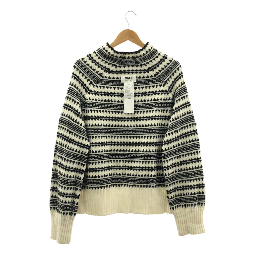 MM6 Maison Margiela / 엠엠 식스 메종 마르젤라 | 2021AW | INSIDE OUT / REVERSED 알파카 혼합 인사이드 아웃 니트 | S |