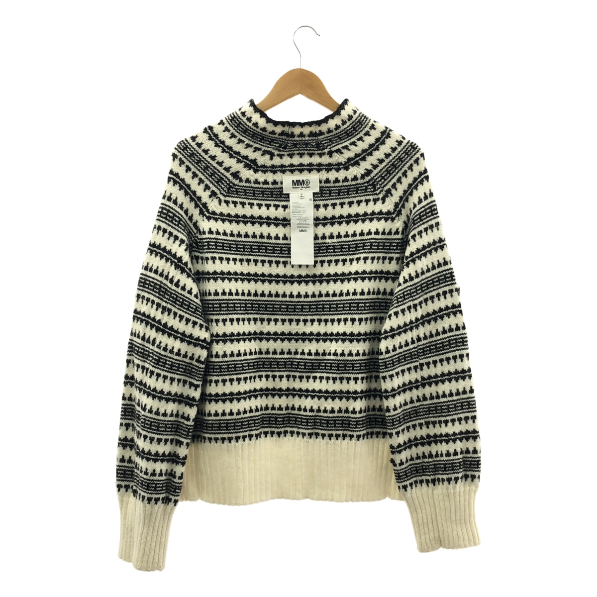 MM6 Maison Margiela / 엠엠 식스 메종 마르젤라 | 2021AW | INSIDE OUT / REVERSED 알파카 혼합 인사이드 아웃 니트 | S |