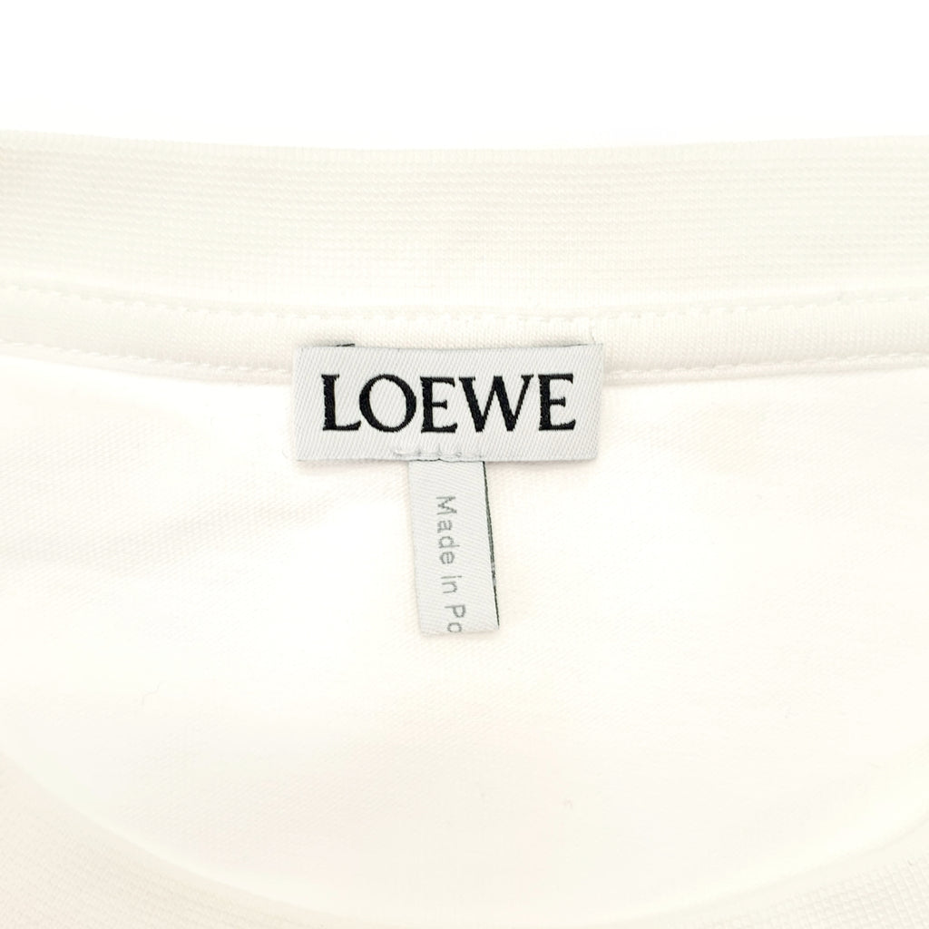 LOEWE / 로에베 | 애너그램 엠브로이드 코튼 티셔츠 컷소우 / 유니섹스 | XXS | 남성