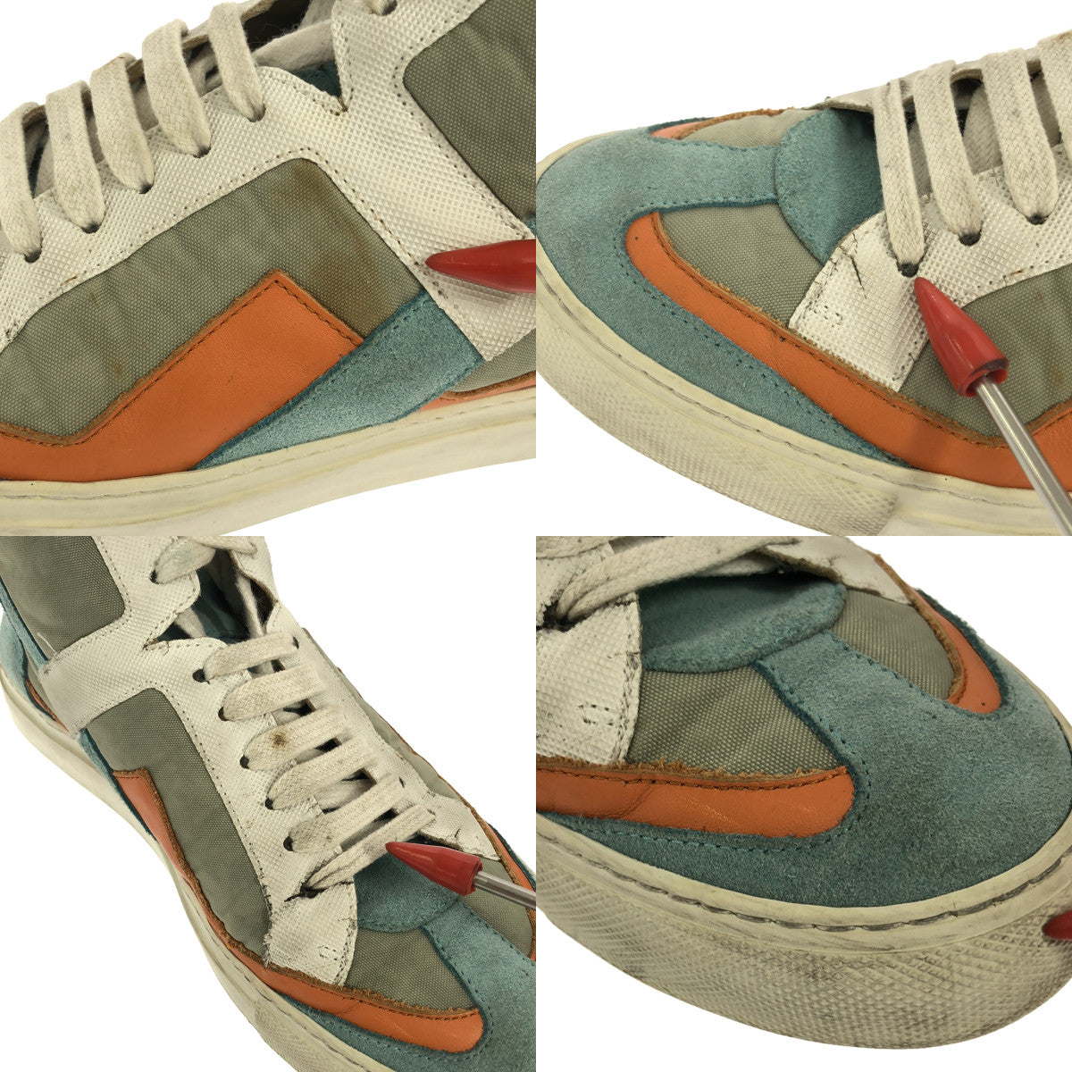 MM6 Maison Margiela |絨面革裝飾德國高筒運動鞋 |尺寸 38 |多色 |女性的