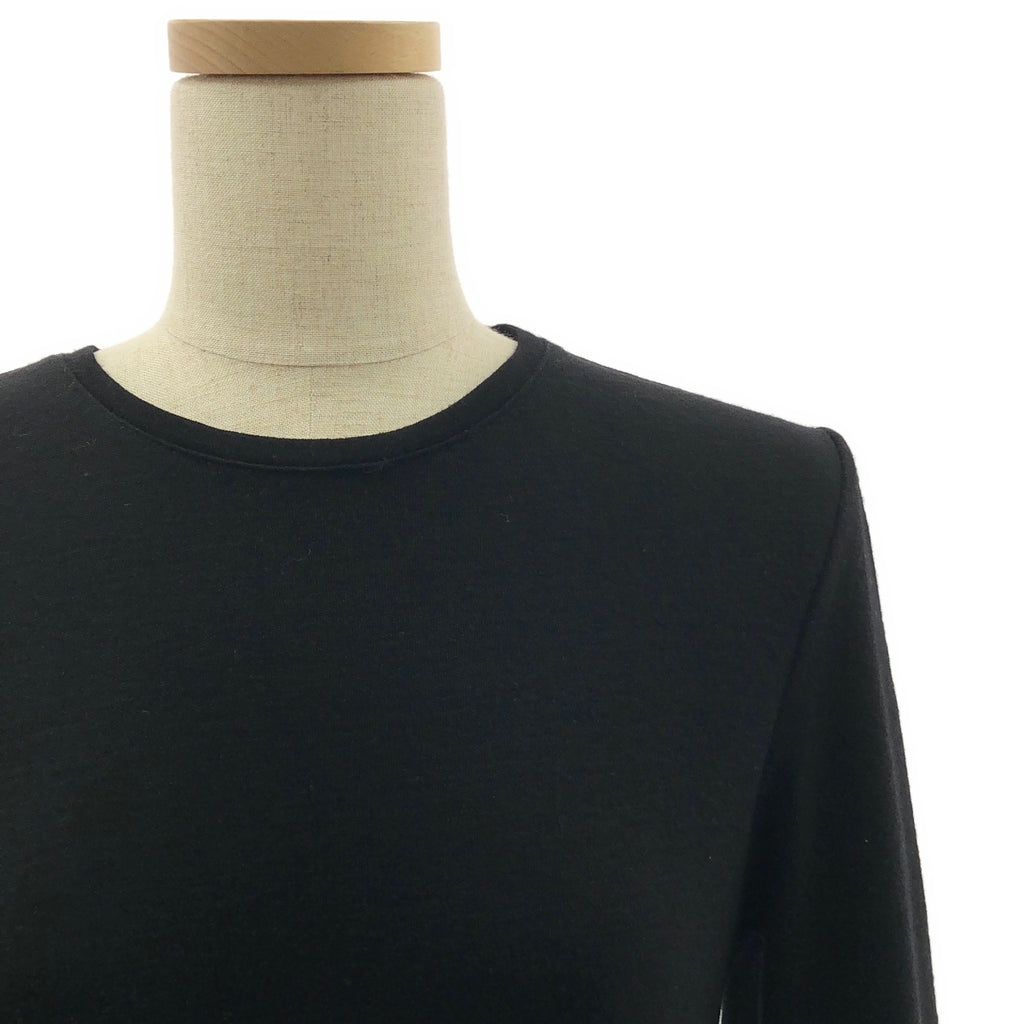 BORDERS at BALCONY / ボーダーズアットバルコニー | JERSEY MAXI DRESS ウール エルボーパッチ ワンピース | 36 |