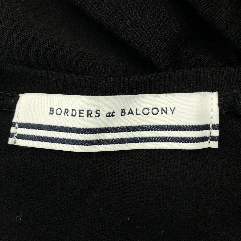 BORDERS at BALCONY / ボーダーズアットバルコニー | JERSEY MAXI DRESS ウール エルボーパッチ ワンピース | 36 |