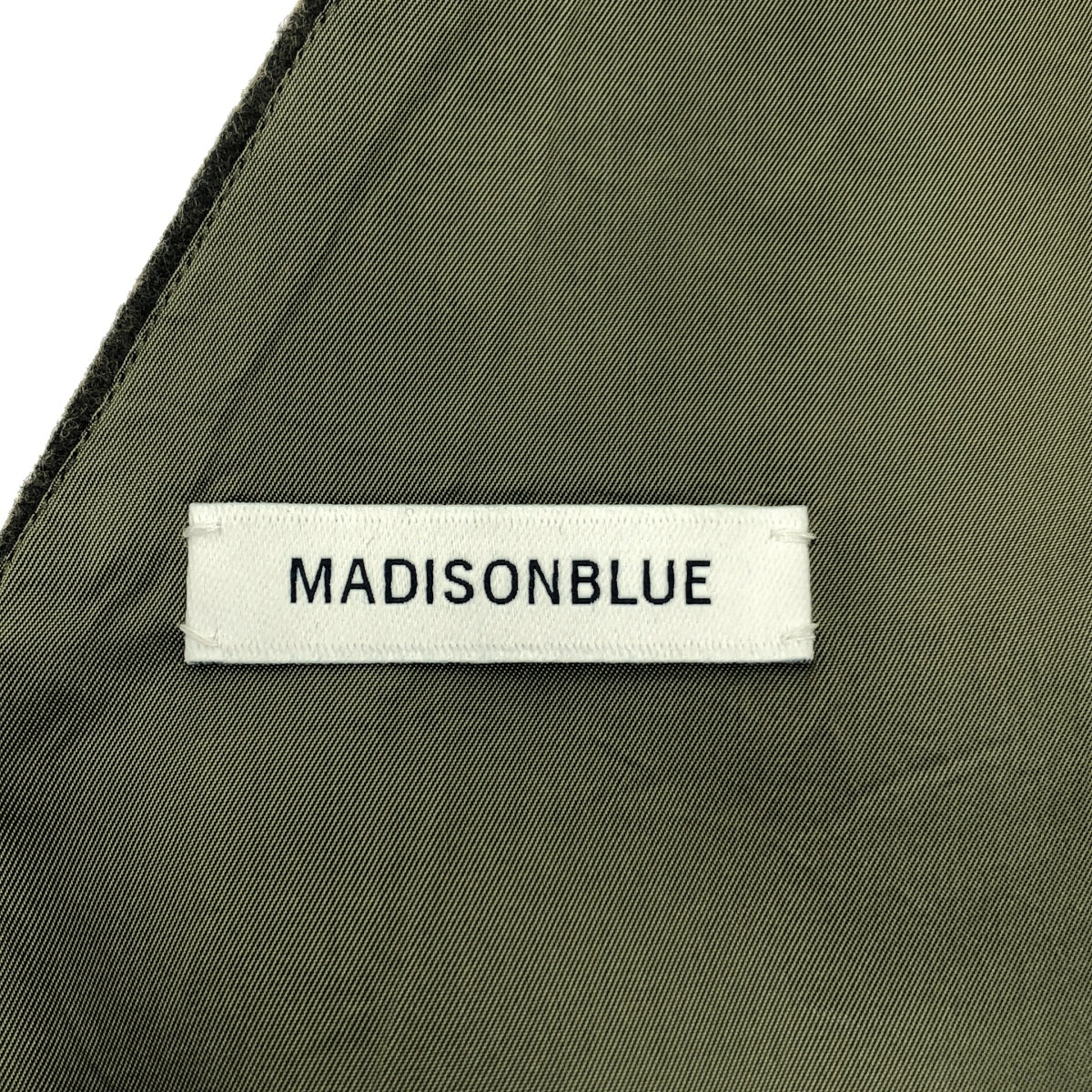 MADISON BLUE / マディソンブルー | V NECK PO FLANNEL フランネル ベスト | 01(S) | KHAKI | レディース
