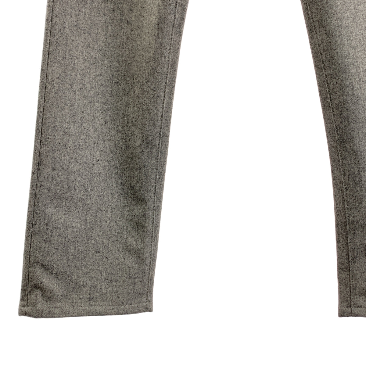 SIVIGLIA / シビリア | ウール ロゴレザーパッチ スラックス パンツ | 29 | メンズ