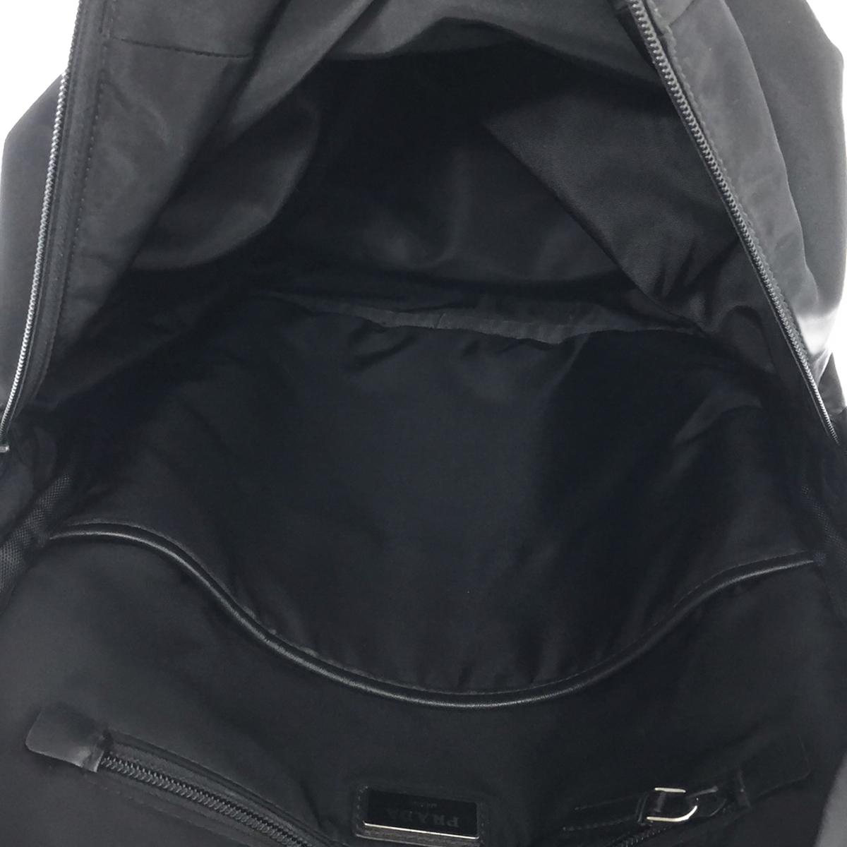 PRADA / Prada | Leather-trimmed nylon backpack / rucksack / unisex |