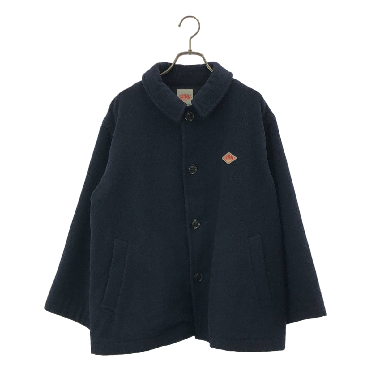 DANTON / ダントン | SINGLE WOOL PILE GATHERED SHORT COAT / ウール ショートコート | 36 | レディース