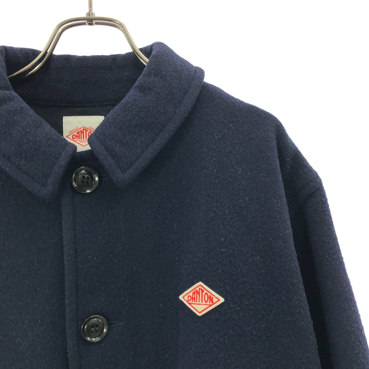 DANTON / ダントン | SINGLE WOOL PILE GATHERED SHORT COAT / ウール ショートコート | 36 | レディース