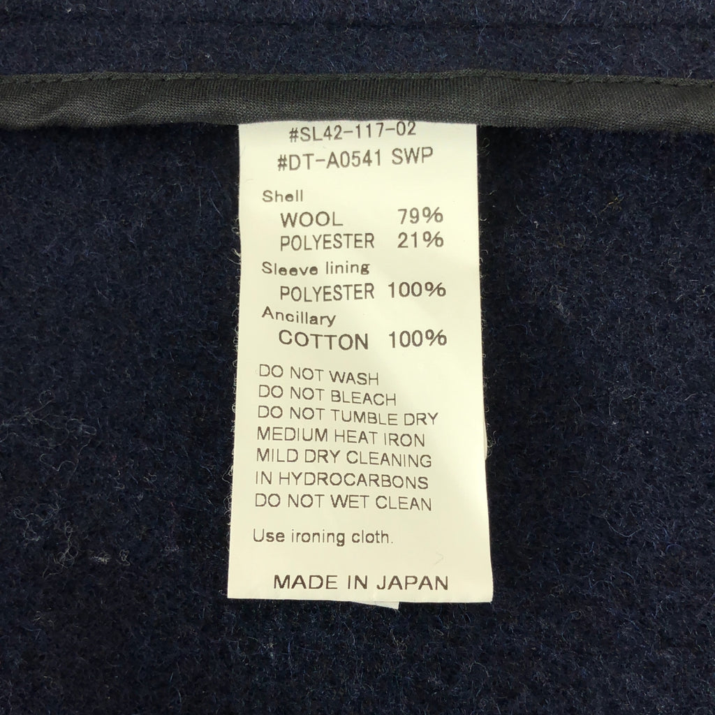 DANTON / ダントン | SINGLE WOOL PILE GATHERED SHORT COAT / ウール ショートコート | 36 | レディース