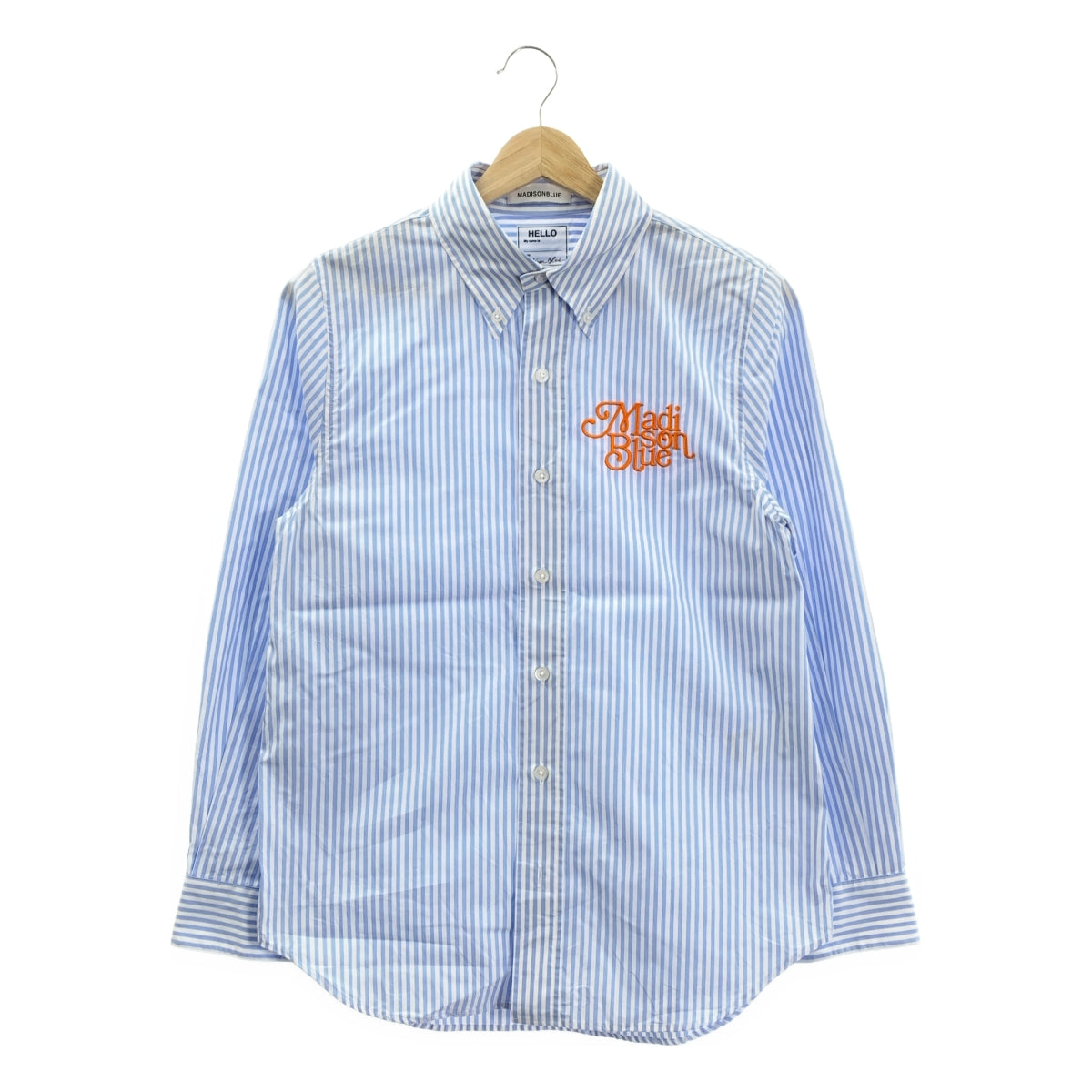 MADISON BLUE / 매디슨 블루 | BD SH B.STRIPE 스트라이프 셔츠 | 01 (S) | 라이트 블루 / 화이트 | 여성